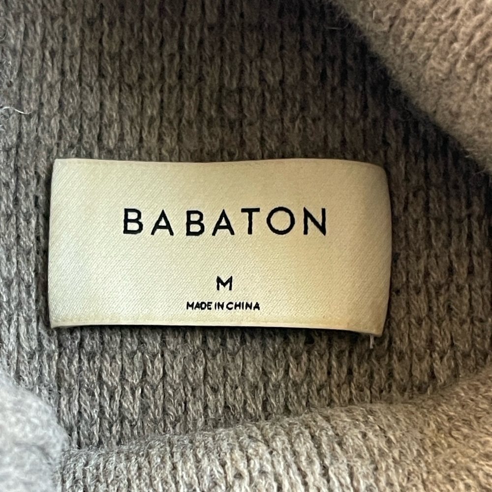 Babaton Taupe Knit Pullover sweater M - Picture 6 of 7